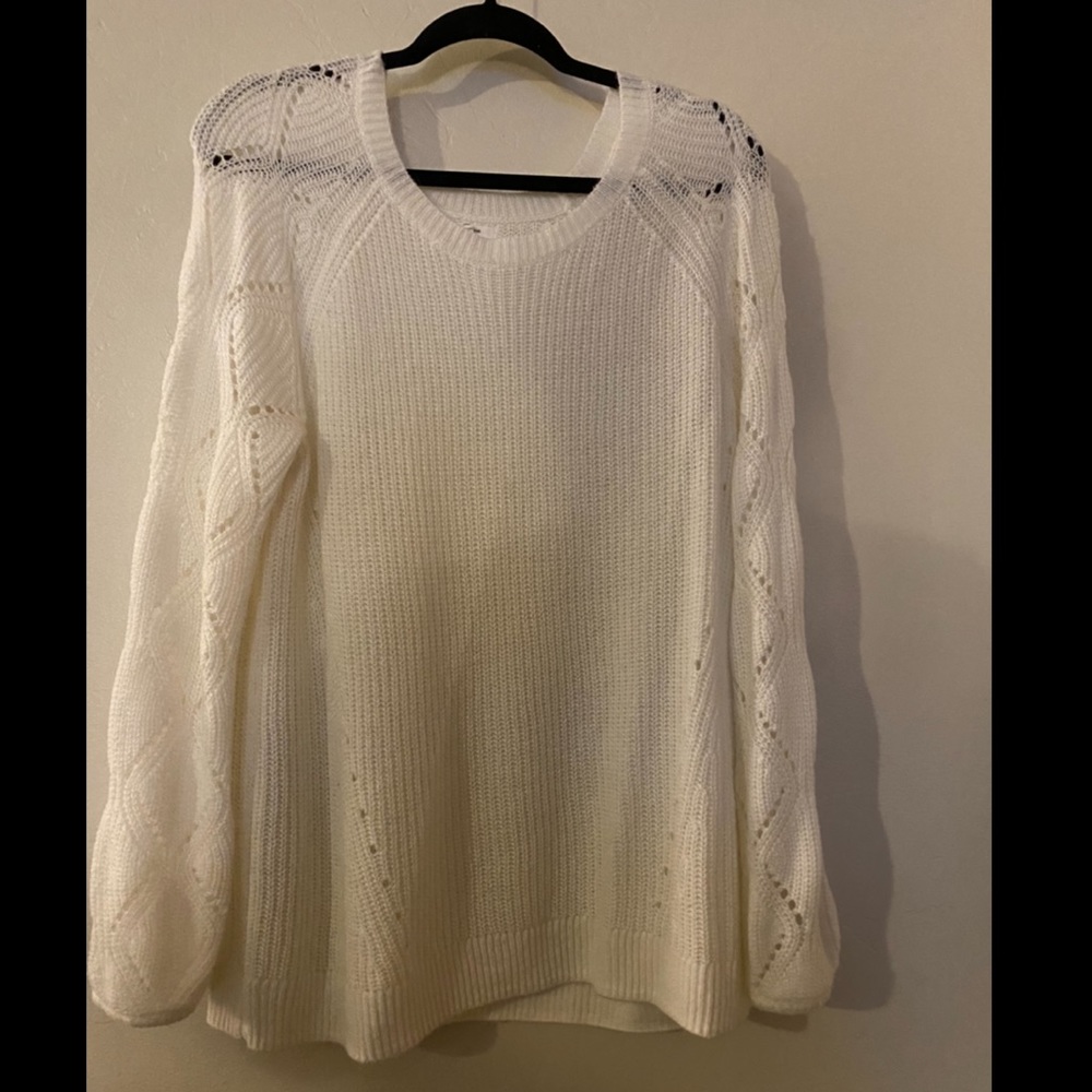 Cable knit sweater